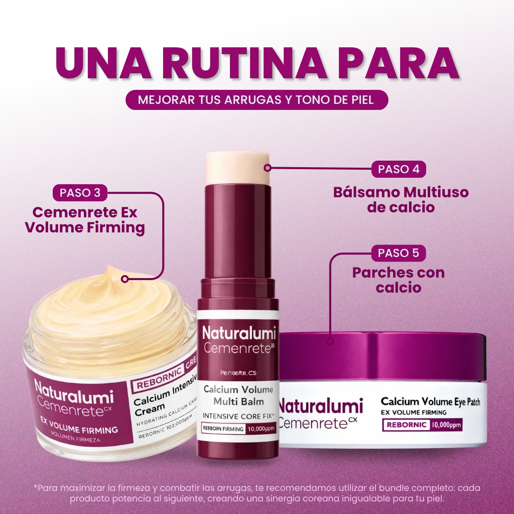 Set Potenciador de Colágeno · Rutina Coreana de Calcio